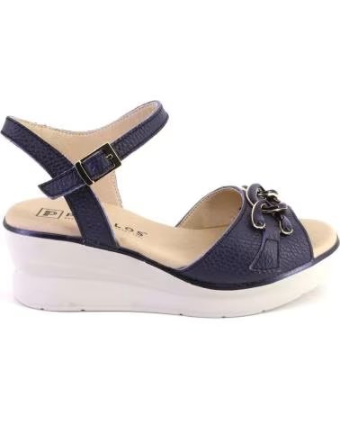 PITILLOS SANDALIAS DE MUJER PITILLOS PIEL AZUL MARINO AZUL MARINO