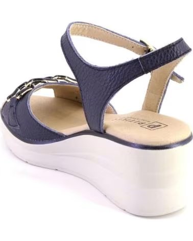PITILLOS SANDALIAS DE MUJER PITILLOS PIEL AZUL MARINO AZUL MARINO