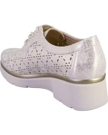 PITILLOS ZAPATOS DE MUJER PITILLOS CON CORDONES DE PIEL METALIZADA ORO