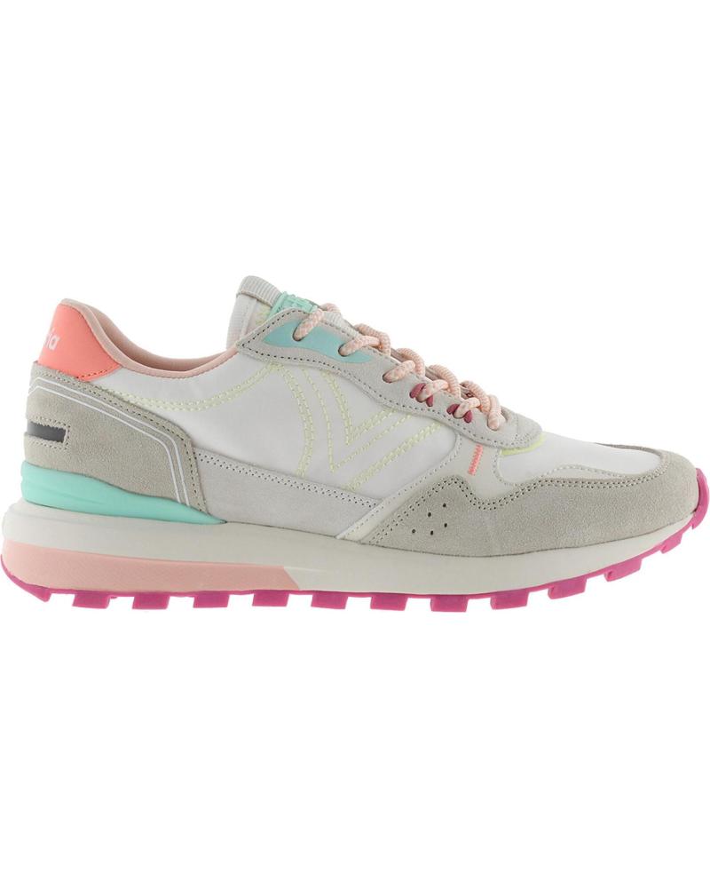 VICTORIA TÊNIS LUNA NYLON E CAMURÇA REF 1171485 BLANCO