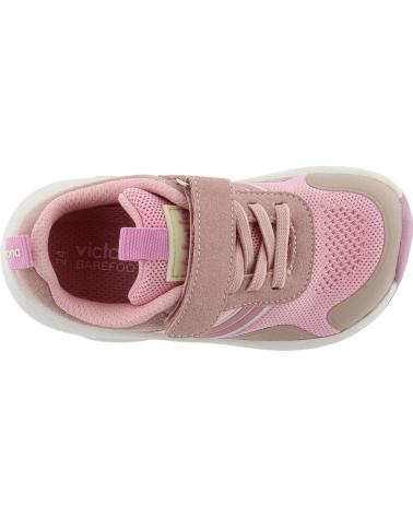 VICTORIA ZAPATILLAS DEPORTIVAS BAREFOOT NIÑA VICTORIA KAI TRICOT ROSA ROSA