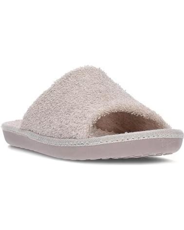 VULADI ZAPATILLAS HOGAR MUJER VULLADI MODELO FLEX COLOR MARRON CLAR CRUDO