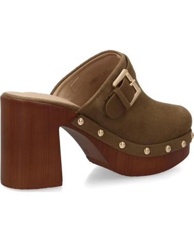 SPORT3PUNTO0 ZUECOS DE TACÓN ALTO CON TACHUELAS Y HEBILLA VARIOS COLORES