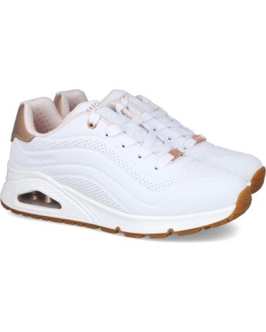 SKECHERS SKECHERS UNO GEN 1 SHIMMER WAVE MUJER BLANCO BLANCO