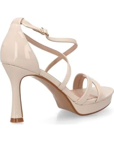 SPORT3PUNTO0 SANDALIAS DE TACÓN ALTO CON TIRAS CRUZADAS EN COLOR BEIGE VARIOS COLORES