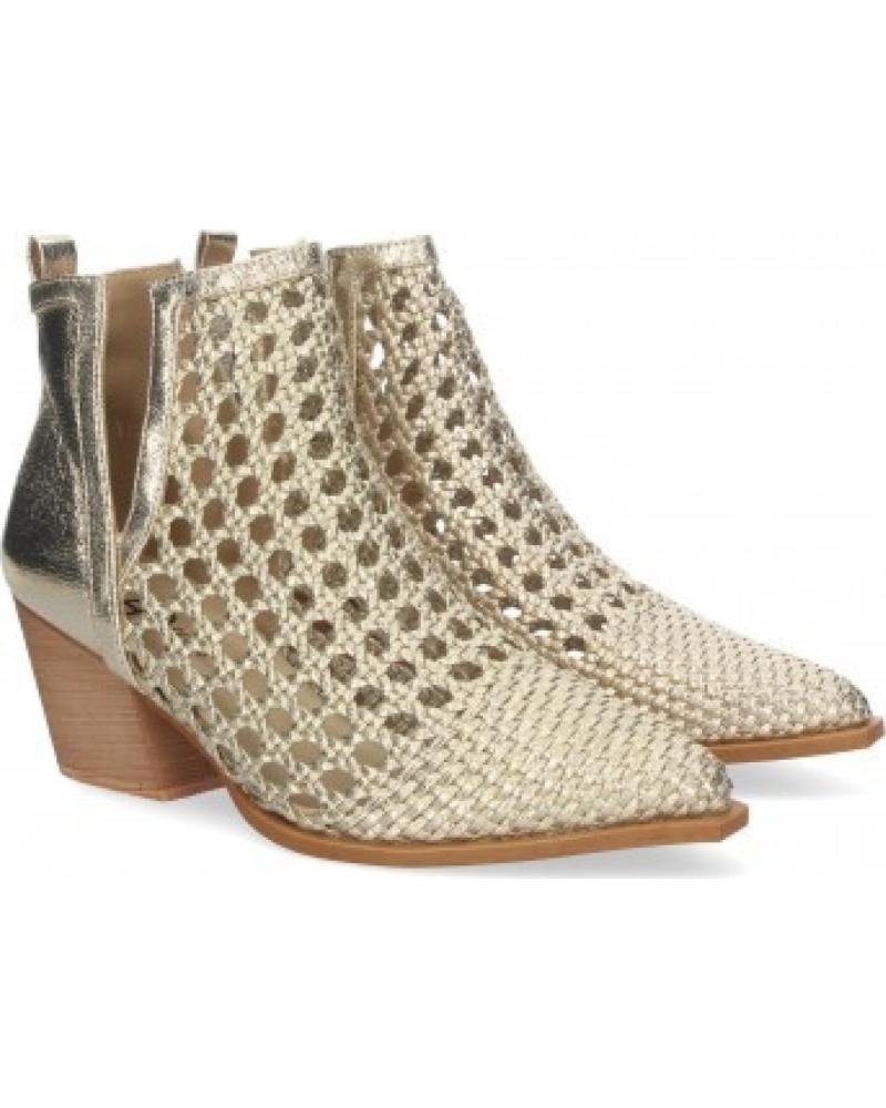 SPORT3PUNTO0 BOTINES DE TACÓN PARA MUJER CON DISEÑO CALADO Y PUNTA AFILADA VARIOS COLORES