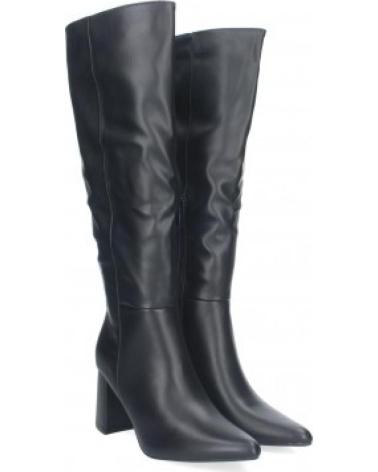 SPORT3PUNTO0 BOTAS PRETAS DE COURO DE CANO ALTO COM SALTO QUADRADO FEMININAS VARIOS COLORES