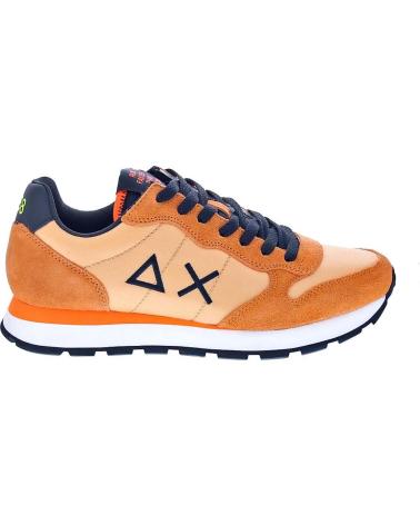 SUN68 ZAPATOS AX ZAPATOS HOMBRE ZAPATILLAS BAJAS MODELO TOM FLUO C NARANJA