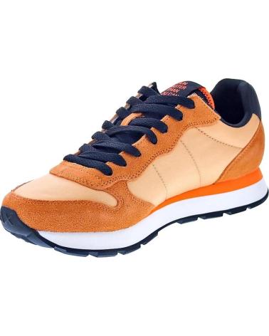 SUN68 ZAPATOS AX ZAPATOS HOMBRE ZAPATILLAS BAJAS MODELO TOM FLUO C NARANJA