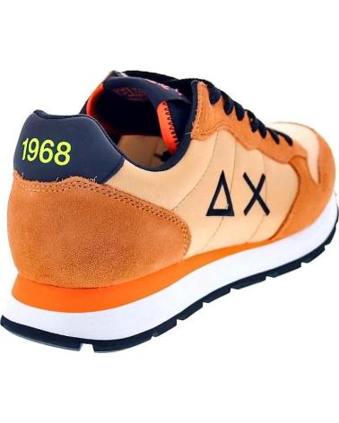 SUN68 ZAPATOS AX ZAPATOS HOMBRE ZAPATILLAS BAJAS MODELO TOM FLUO C NARANJA