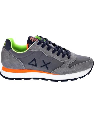 SUN68 ZAPATOS AX ZAPATOS HOMBRE ZAPATILLAS BAJAS MODELO TOM FLUO C MARRóN