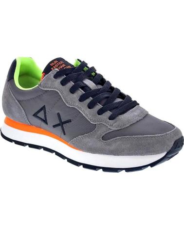 SUN68 ZAPATOS AX ZAPATOS HOMBRE ZAPATILLAS BAJAS MODELO TOM FLUO C MARRóN