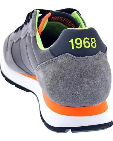 SUN68 ZAPATOS AX ZAPATOS HOMBRE ZAPATILLAS BAJAS MODELO TOM FLUO C MARRóN