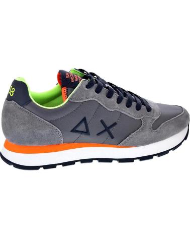 SUN68 ZAPATOS AX ZAPATOS HOMBRE ZAPATILLAS BAJAS MODELO TOM FLUO C MARRóN