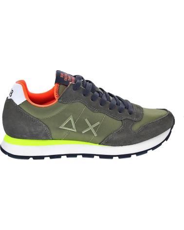 SUN68 ZAPATOS AX ZAPATOS HOMBRE ZAPATILLAS BAJAS MODELO TOM FLUO C VERDE