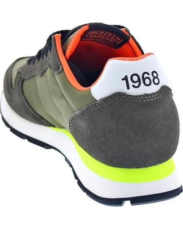SUN68 ZAPATOS AX ZAPATOS HOMBRE ZAPATILLAS BAJAS MODELO TOM FLUO C VERDE