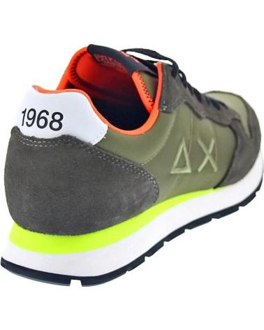 SUN68 ZAPATOS AX ZAPATOS HOMBRE ZAPATILLAS BAJAS MODELO TOM FLUO C VERDE