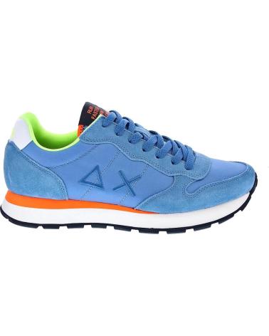 SUN68 ZAPATOS AX ZAPATOS HOMBRE ZAPATILLAS BAJAS MODELO TOM FLUO C AZUL