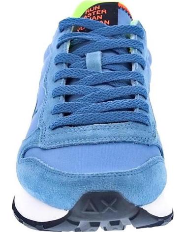 SUN68 ZAPATOS AX ZAPATOS HOMBRE ZAPATILLAS BAJAS MODELO TOM FLUO C AZUL