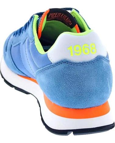 SUN68 ZAPATOS AX ZAPATOS HOMBRE ZAPATILLAS BAJAS MODELO TOM FLUO C AZUL