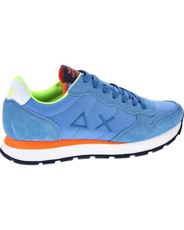 SUN68 ZAPATOS AX ZAPATOS HOMBRE ZAPATILLAS BAJAS MODELO TOM FLUO C AZUL