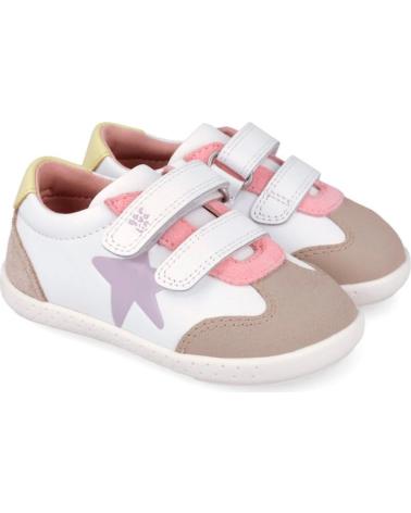 GARVALIN ZAPATILLAS GARVALIN BAREFOOT NIÑO BLANCO-LILA CON ESTRELLA BLANCO-LILA