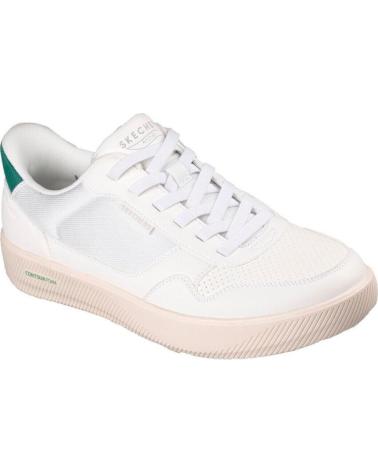 SKECHERS SKECHERS ARCH FIT COURT BREAK ZAPATILLAS HOMBRE BLANCO-VERDE BLANCO-VERDE