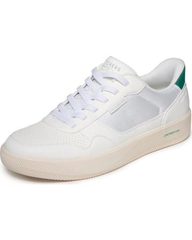 SKECHERS SKECHERS ARCH FIT COURT BREAK ZAPATILLAS HOMBRE BLANCO-VERDE BLANCO-VERDE
