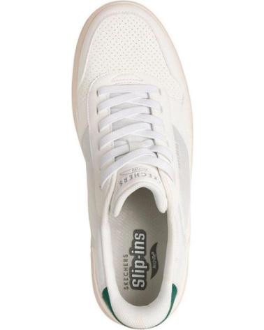 SKECHERS SKECHERS ARCH FIT COURT BREAK ZAPATILLAS HOMBRE BLANCO-VERDE BLANCO-VERDE