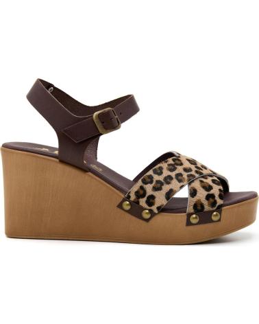 LOIS JEANS SANDALIAS CUÑA LOIS JEANS CON ESTAMPADO ANIMAL ARENA