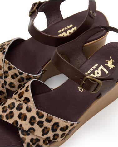 LOIS JEANS SANDALIAS CUÑA LOIS JEANS CON ESTAMPADO ANIMAL ARENA