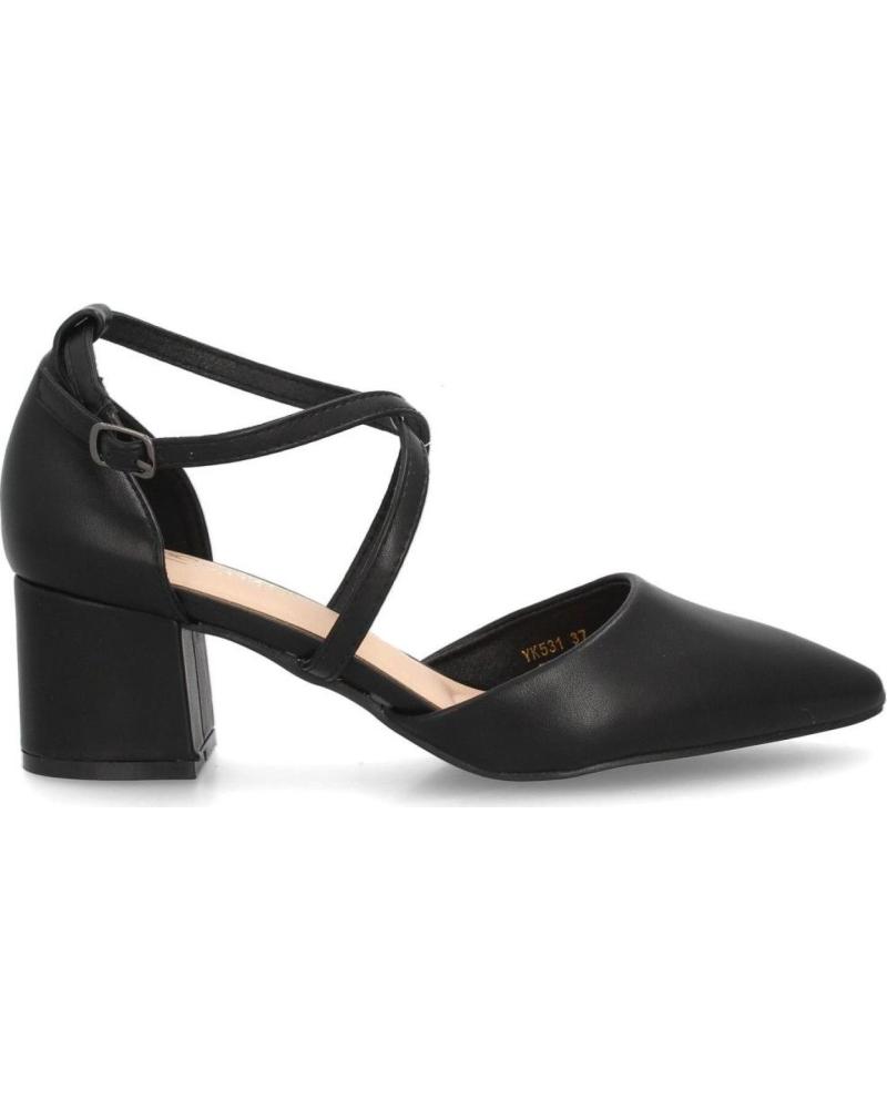 PUNTOSALAO ZAPATOS DE TACÓN ELEGANTES PARA MUJER CON TIRAS CRUZADASGRO