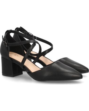 PUNTOSALAO ZAPATOS DE TACÓN ELEGANTES PARA MUJER CON TIRAS CRUZADASGRO