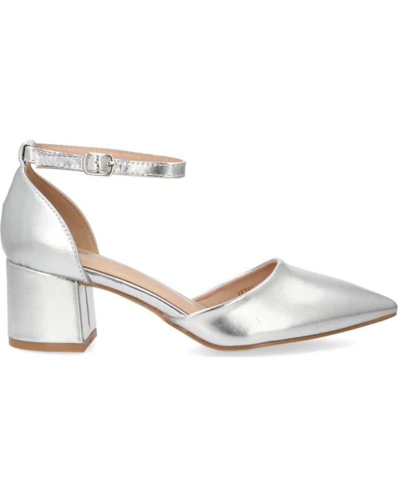 PUNTOSALAO ZAPATOS DE SALÓN PLATEADOS CON TACÓN CÓMODO PARA MUJERR Y