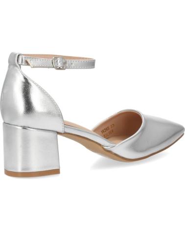 PUNTOSALAO ZAPATOS DE SALÓN PLATEADOS CON TACÓN CÓMODO PARA MUJERR Y