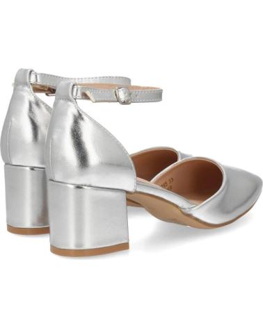 PUNTOSALAO ZAPATOS DE SALÓN PLATEADOS CON TACÓN CÓMODO PARA MUJERR Y