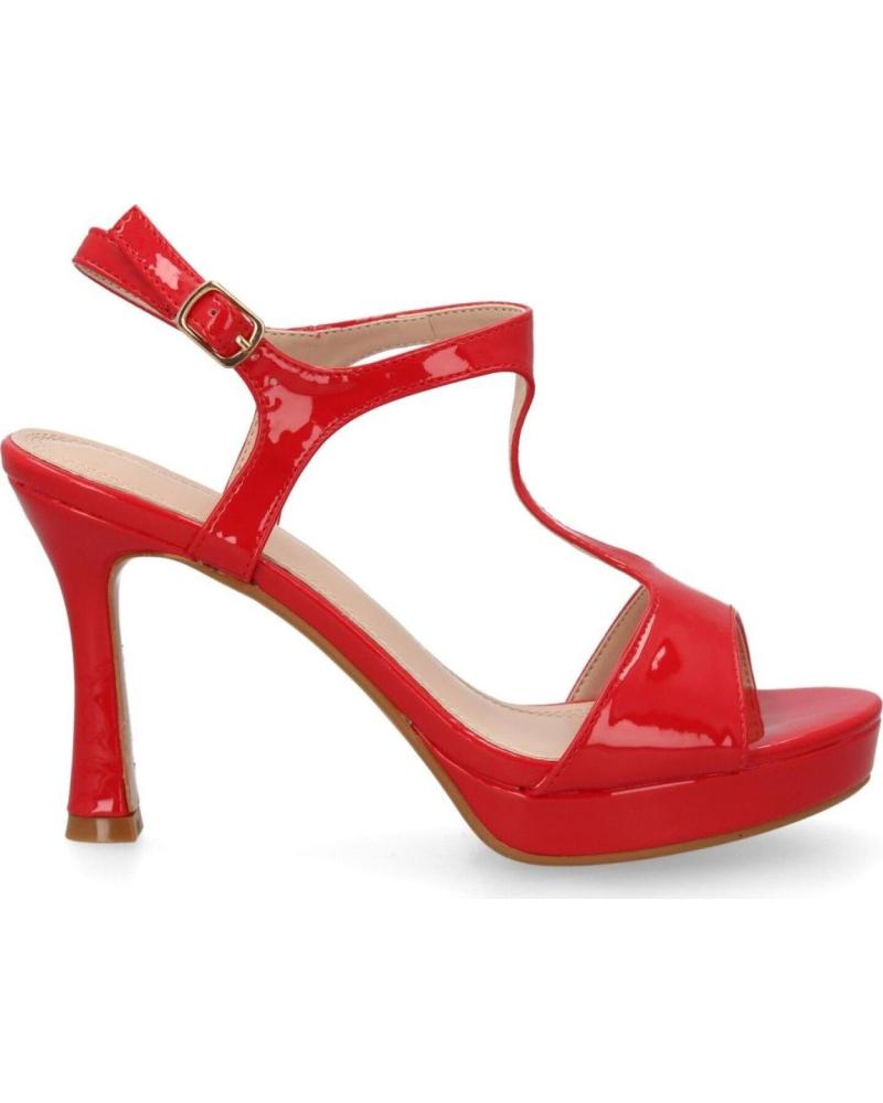 PUNTOSALAO SANDALIAS DE FIESTA CON TACÓN FINO PARA MUJER, COLOR ROJO VAR