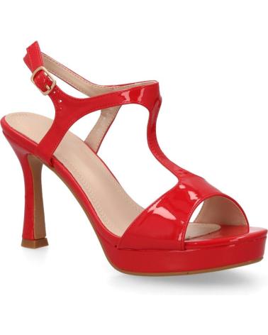 PUNTOSALAO SANDALIAS DE FIESTA CON TACÓN FINO PARA MUJER, COLOR ROJO VAR