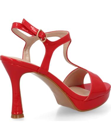 PUNTOSALAO SANDALIAS DE FIESTA CON TACÓN FINO PARA MUJER, COLOR ROJO VAR