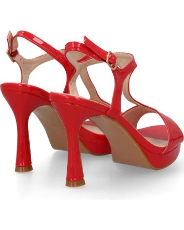 PUNTOSALAO SANDALIAS DE FIESTA CON TACÓN FINO PARA MUJER, COLOR ROJO VAR