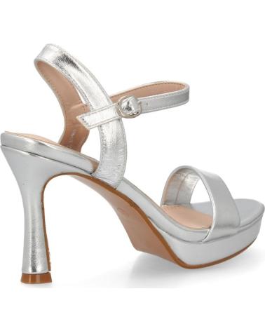 PUNTOSALAO SANDALIAS DE FIESTA PLATEADAS DE TACÓN MEDIO PARA MUJER178