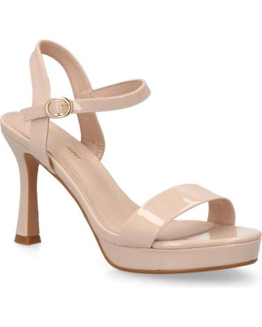 PUNTOSALAO SANDALIAS DE TACÓN MEDIO PARA MUJER PUNTOSALAO COLOR NUDE W18-1788-1