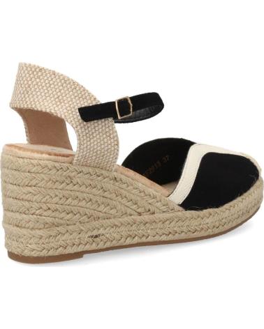 PUNTOSALAO SANDALIAS DE CUÑA DE ESPARTO CON HEBILLA PARA MUJERO T