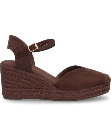 PUNTOSALAO SANDALIAS DE CUÑA DE YUTE PARA MUJER CON HEBILLAON 