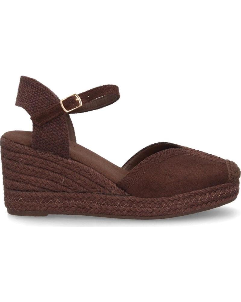 PUNTOSALAO SANDALIAS DE CUÑA DE YUTE PARA MUJER CON HEBILLAON 