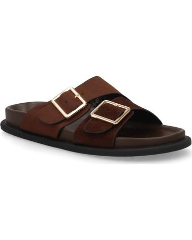 PUNTOSALAO SANDALIAS PLANAS DE MUJER CON PALA CRUZADA Y HEBILLAS MA