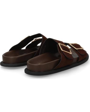 PUNTOSALAO SANDALIAS PLANAS DE MUJER CON PALA CRUZADA Y HEBILLAS MA