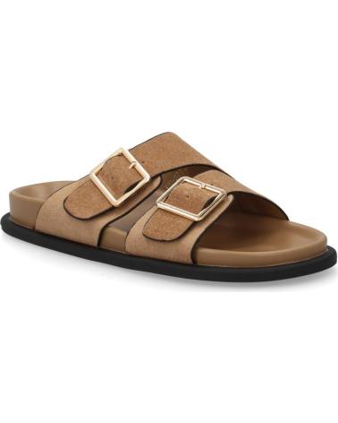 PUNTOSALAO SANDALIAS PLANAS DE MUJER CON PALA CRUZADA Y HEBILLAS KA