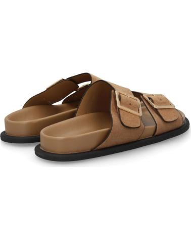 PUNTOSALAO SANDALIAS PLANAS DE MUJER CON PALA CRUZADA Y HEBILLAS KA