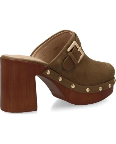 PUNTOSALAO ZUECOS DE TACÓN Y PLATAFORMA CON TACHUELAS PARA MUJER VER